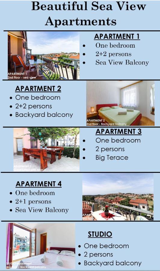 Beautiful Sea View Apartments - Niko Ceko Vrsar Buitenkant foto